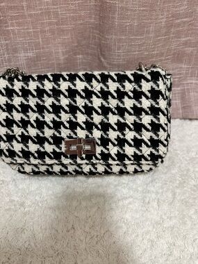 Houndstooth Bag / purse - Black & White